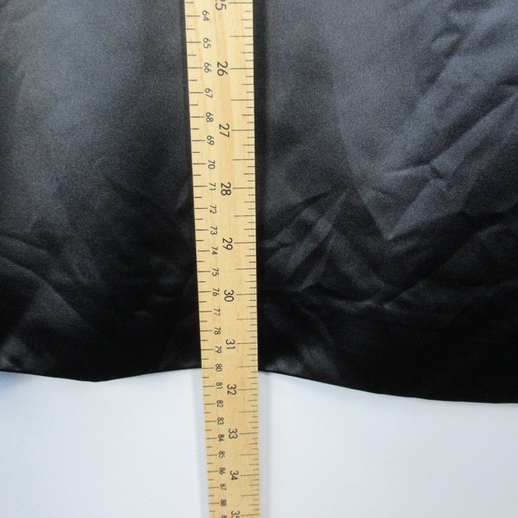 Abercrombie & Fitch Satin Slip Dress XS Black Mini Beaded Going Out Party 352 - Picture 6 of 12